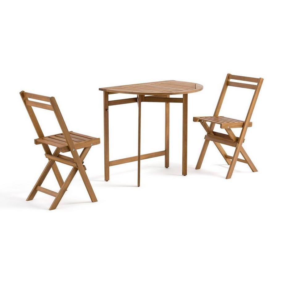 La Redoute Intérieurs Balkon-Set aus Tisch + 2 Stühlen Alata  