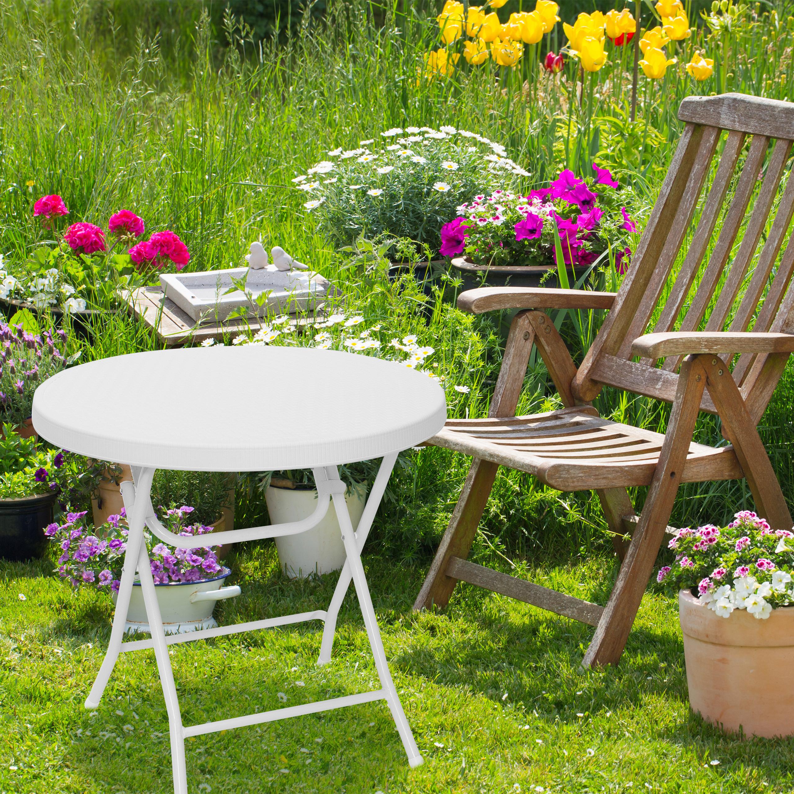 Northio Table de jardin pliante BASTIAN  
