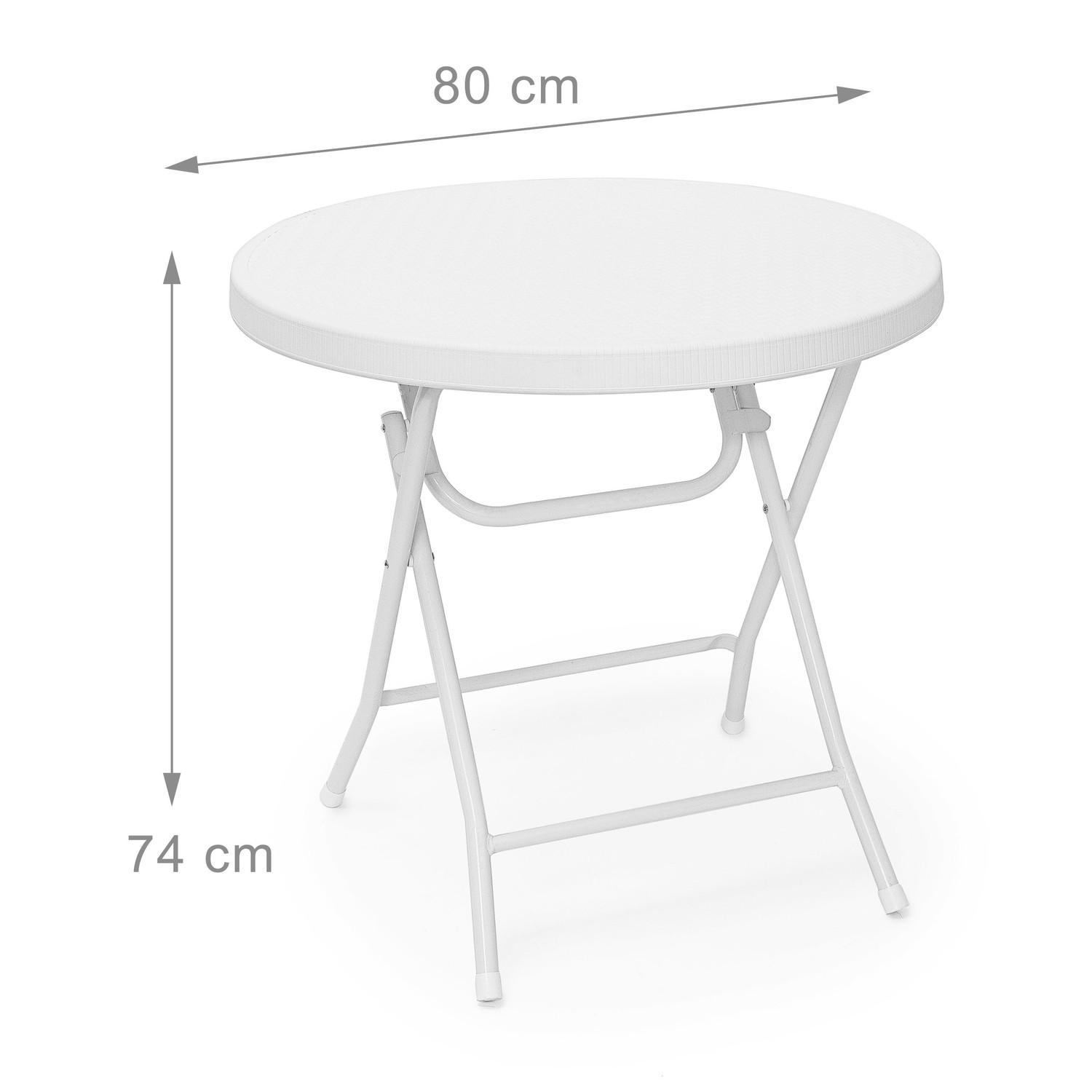 Northio Table de jardin pliante BASTIAN  