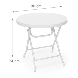 Northio Table de jardin pliante BASTIAN  
