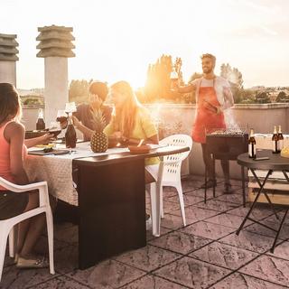 Northio Table de jardin pliante BASTIAN  