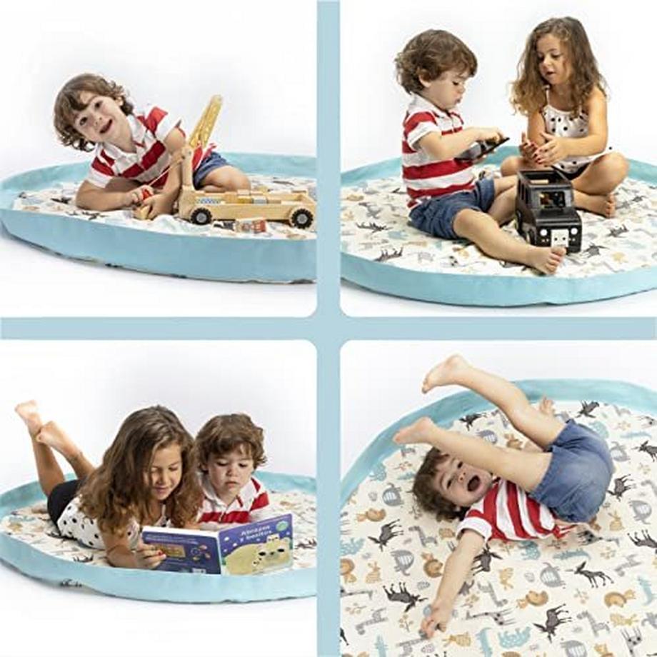 Activity-board Kinderspielzeug-Aufbewahrungstasche, 100% Baumwolle, mobile große, einfache Spiel- und  