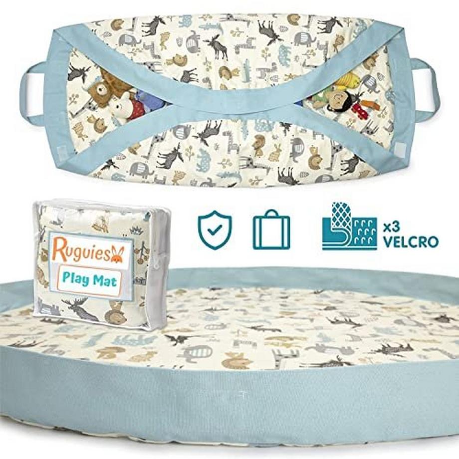 Activity-board Kinderspielzeug-Aufbewahrungstasche, 100% Baumwolle, mobile große, einfache Spiel- und  