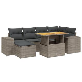 VidaXL set divano da giardino Polirattan  