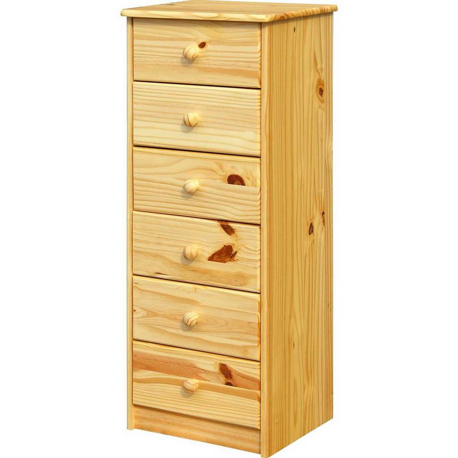 mutoni Kommode Bronda Kiefernholz mit 6 Schubladen natur 106  