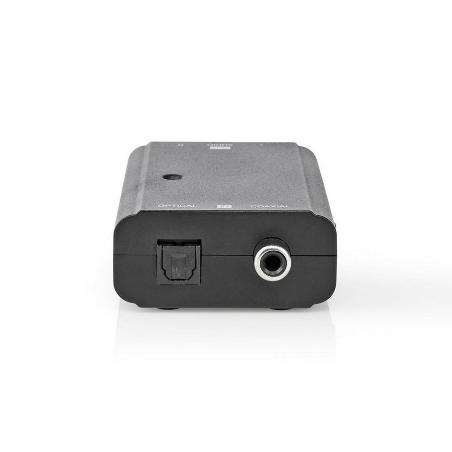 Nedis  Digital Audio Converter | Zwei-Wege | Anschluss Eingang: 1x S/PDIF (RCA) Buchse / 1x TosLink Buchse | Anschluss Ausgang: 2x RCA Buchse | ARC | Bedienungsanleitung | Schwarz 