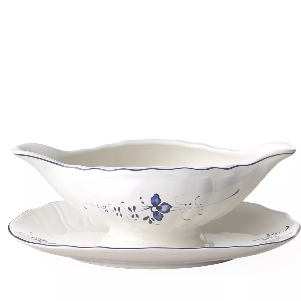 Villeroy & Boch Sauciere "Sauciere Vieux Luxembourg 200 ml weiß-blau"