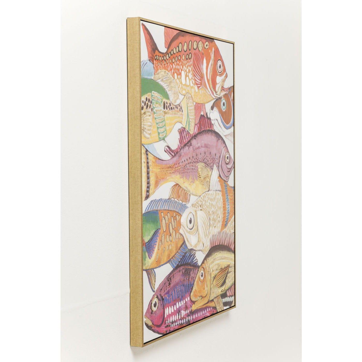 KARE Design Tableau Touched Fish Meeting One 100x70cm  