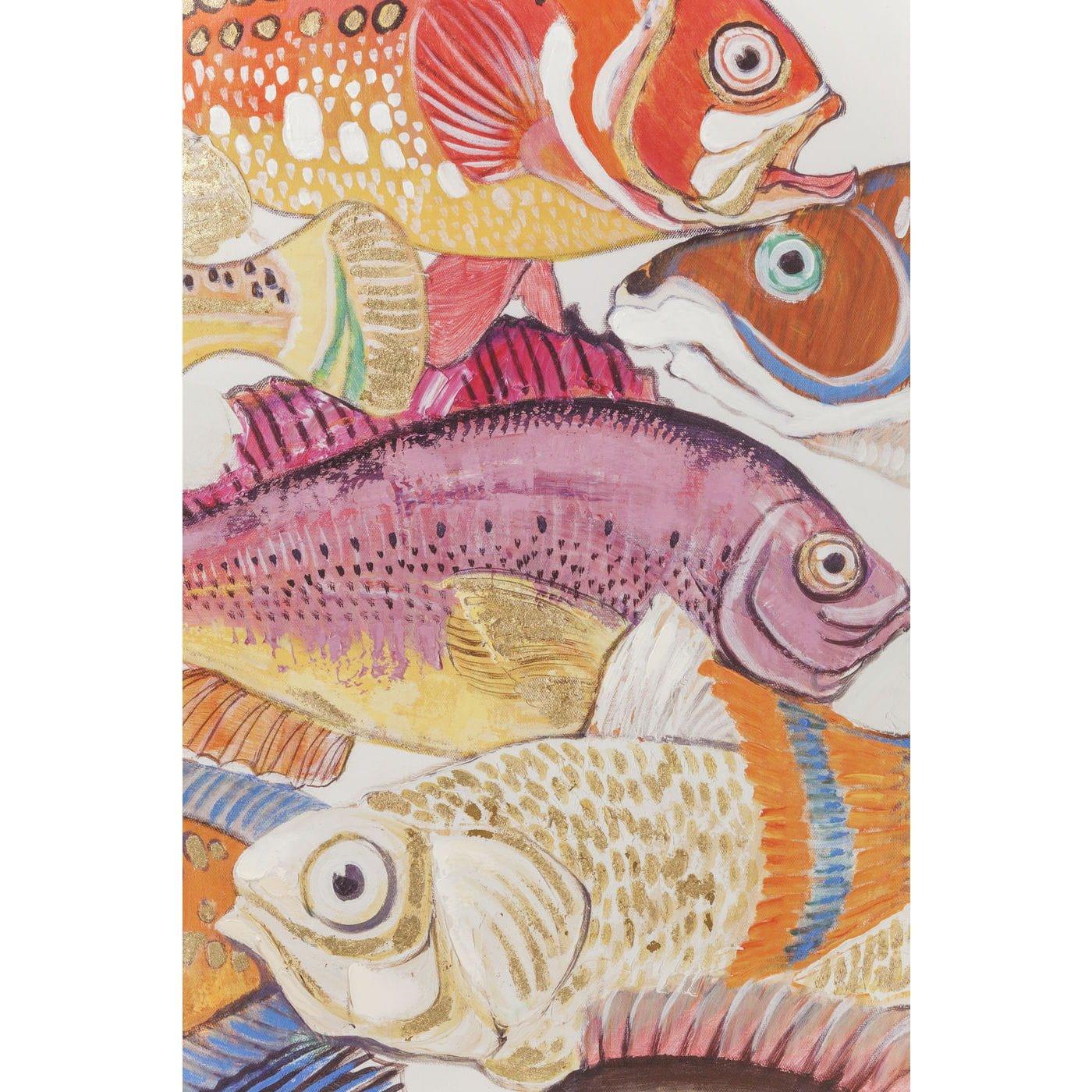 KARE Design Tableau Touched Fish Meeting One 100x70cm  