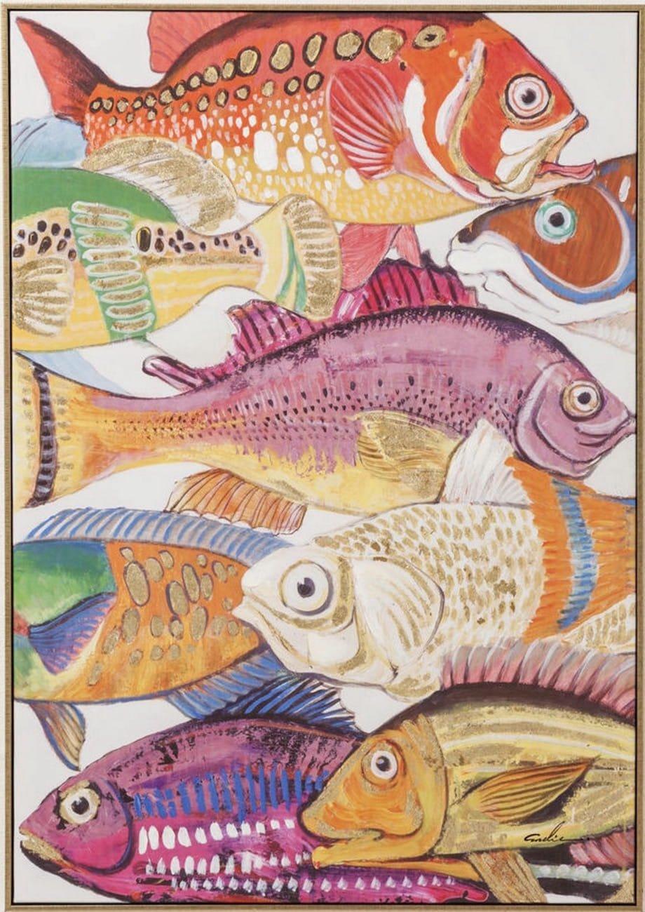 KARE Design Tableau Touched Fish Meeting One 100x70cm  