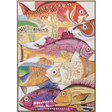 Tableau Touched Fish Meeting One 100x70cm