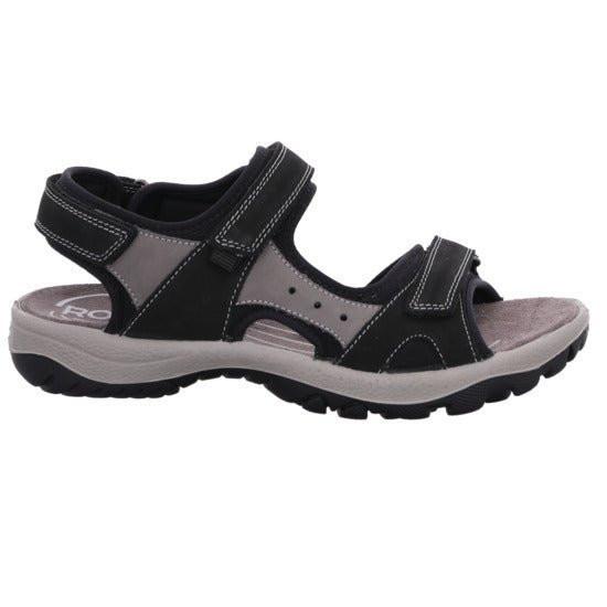 Image of Trekkys N27 - Nubuk Sandale Damen Schwarz 37