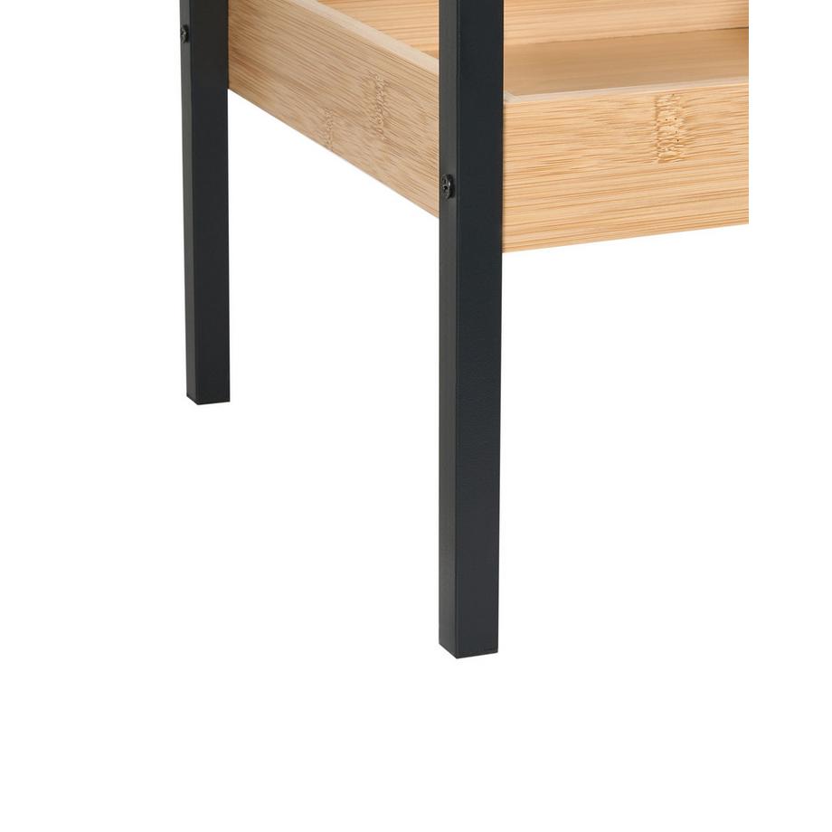 Beliani Regal mit 3 Ebenen aus Bambusholz Modern TAJZARA  