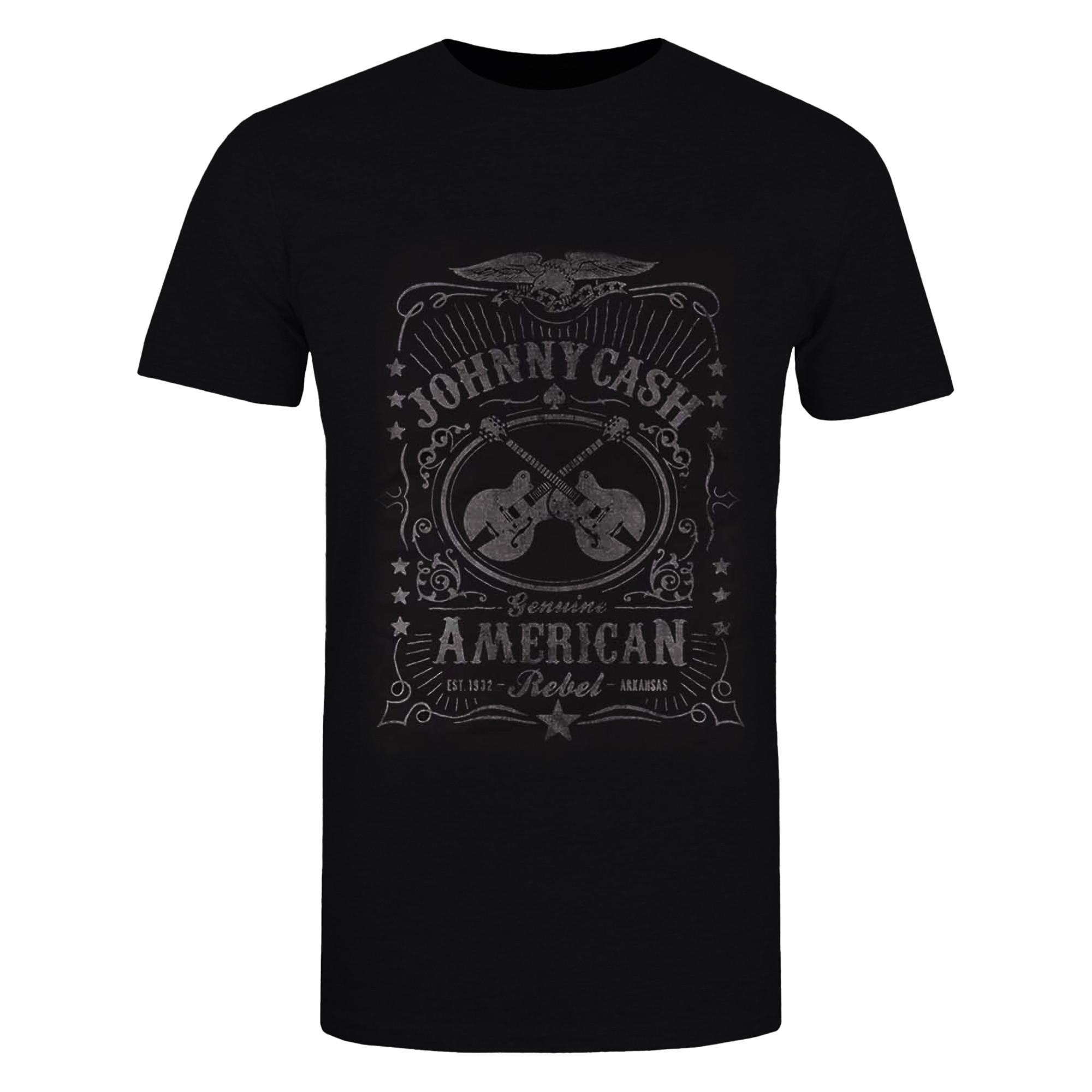 Johnny Cash American Rebel Grafikdruck T-Shirt  