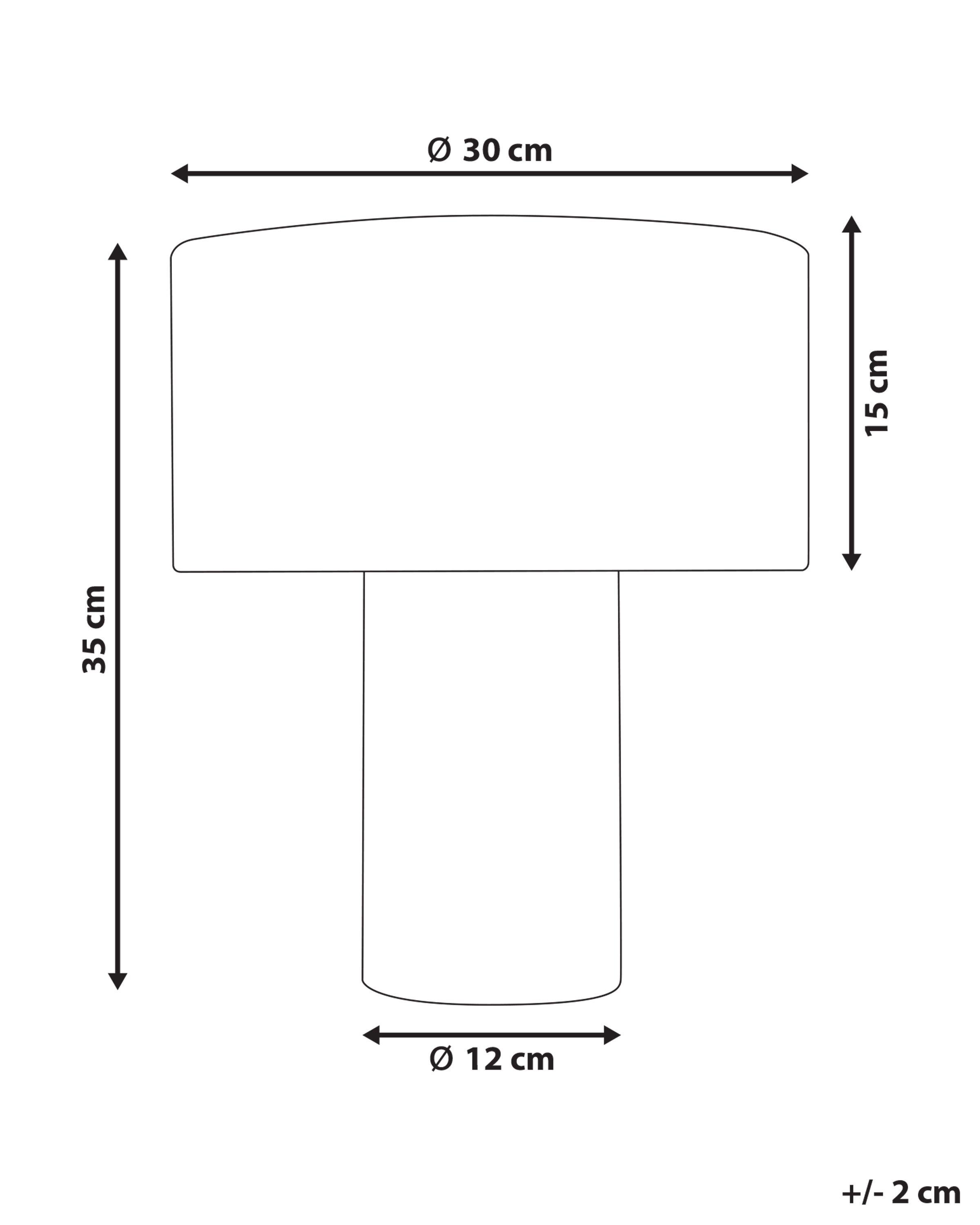 Beliani Lampe à poser en Coton Minimaliste MALIPS  