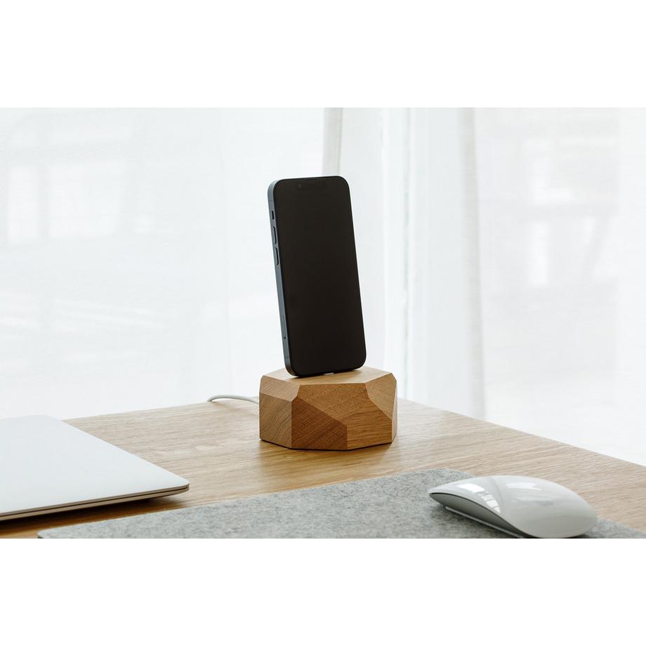 Oakywood  iPhone Dock - Dockingstation für iPhone - aus Massivholz 