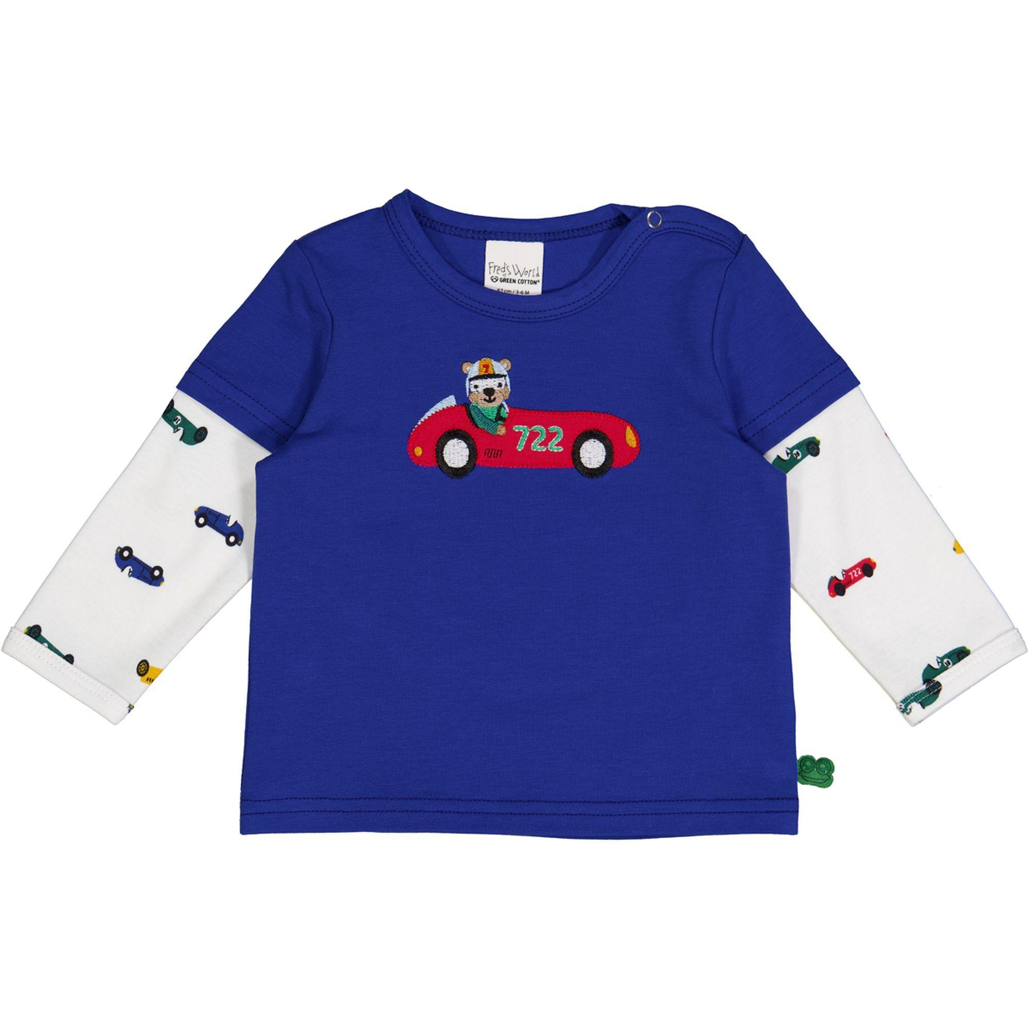 Image of Babylangarmshirt Unisex Blau 68-74