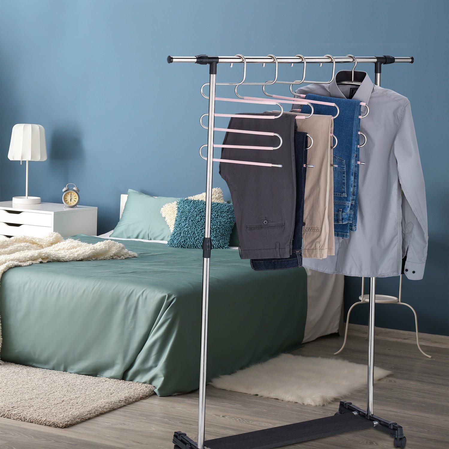 Northix Ensemble de 4 cintres pour pantalons multiples  