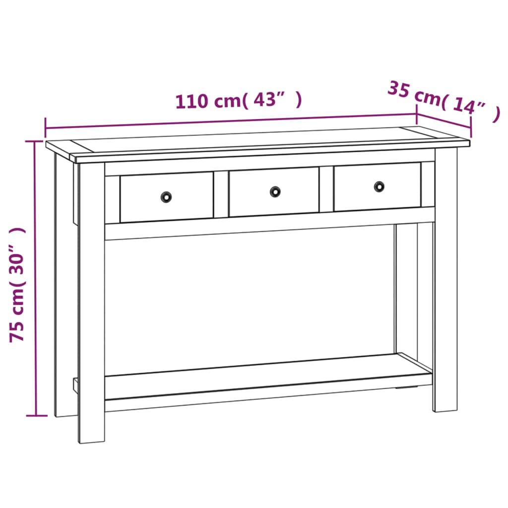 VidaXL Konsolentisch holz  