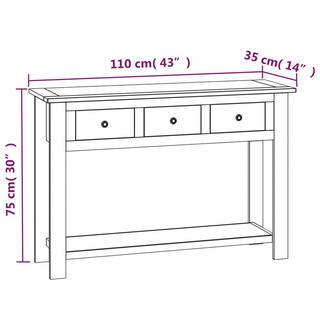 VidaXL Konsolentisch holz  