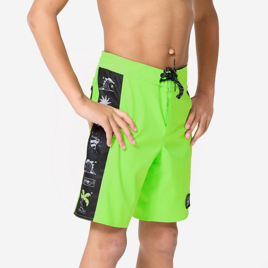 DECATHLON  Boardshorts Surfen Jungen Flexibles Material 