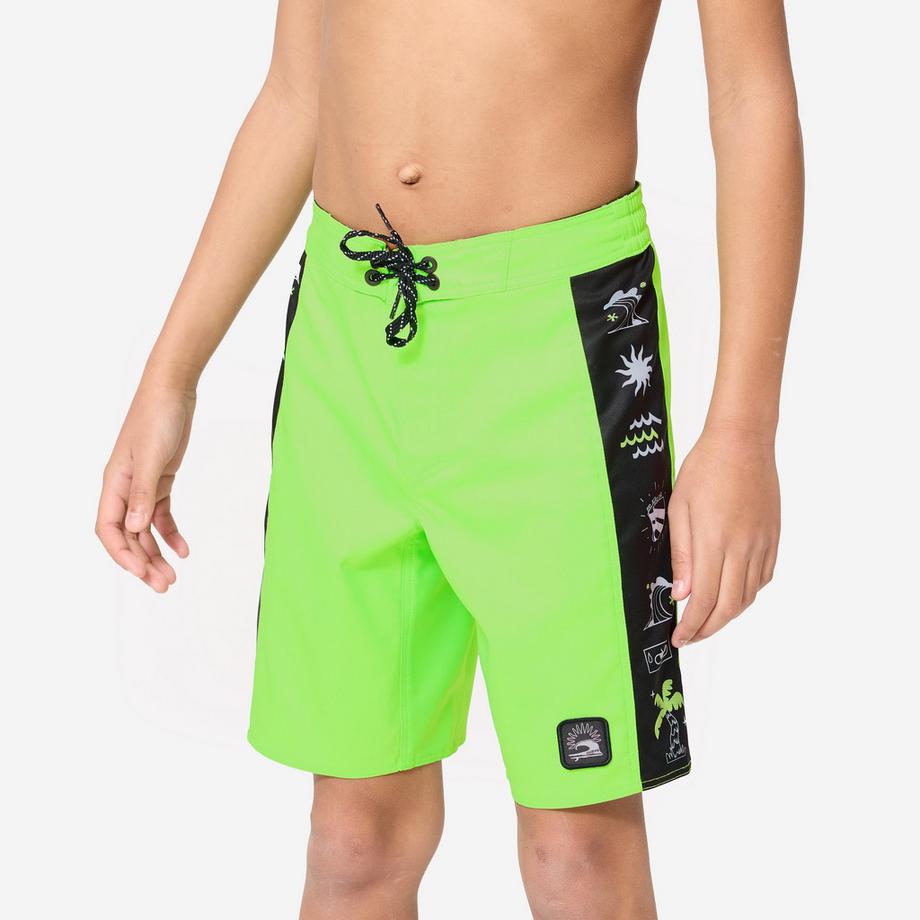 Boardshorts Surfen Jungen Flexibles Material