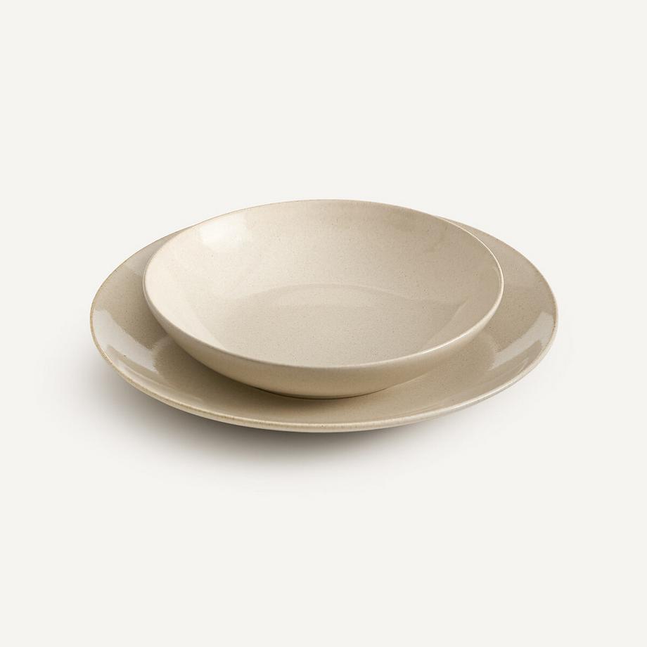 AM.PM Set aus 4 Pastatellern aus emailliertem Steinzeug  