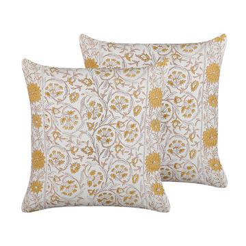 Dekokissen 2er Set aus Baumwolle Klassisch CALATHEA