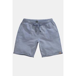 Sthuge  Bermuda en molleton, taille élastique, délavage acid washed - jusqu'au 8 XL 