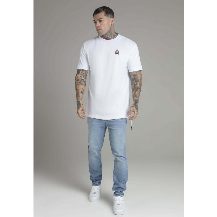 Sik Silk T-Shirt Oversized Bianco  