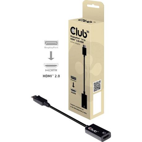 Club3D  Club 3D DisplayPort 1.4 auf HDMI 2.0b HDR Aktiver Adapter 