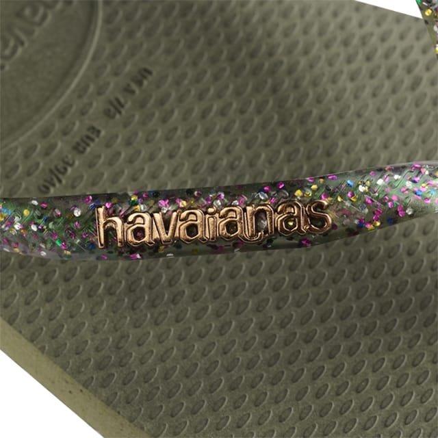 havaianas  Slim Square Logo Metallic-41-42 