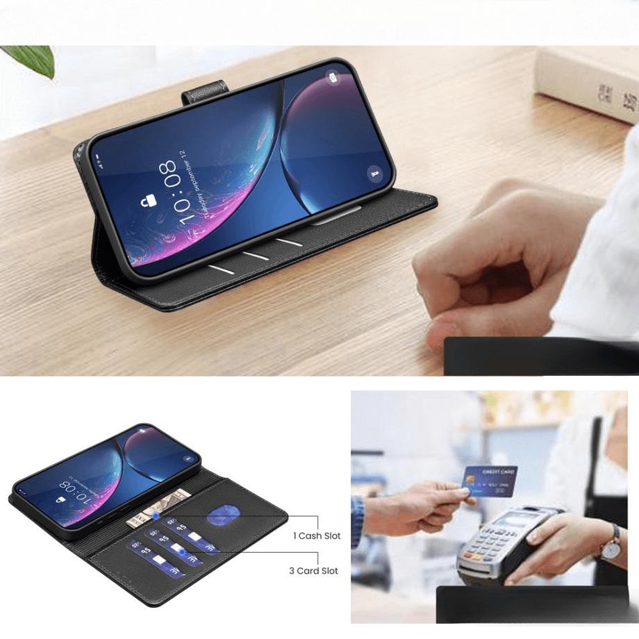 Cover-Discount  Google Pixel 9a - BINFEN Leder Etui Hülle mit RFID Blocker 