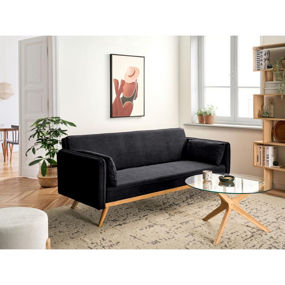 Beliani Schlafsofa aus Stoff  ASAA  