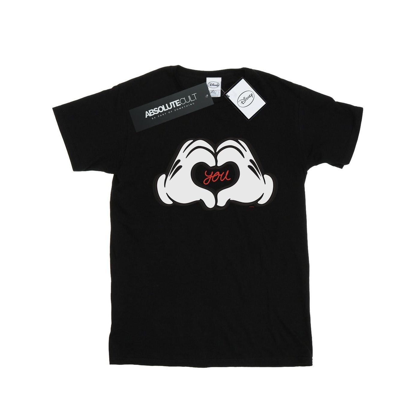 Image of Mickey Mouse Loves You Tshirt Damen Schwarz XL