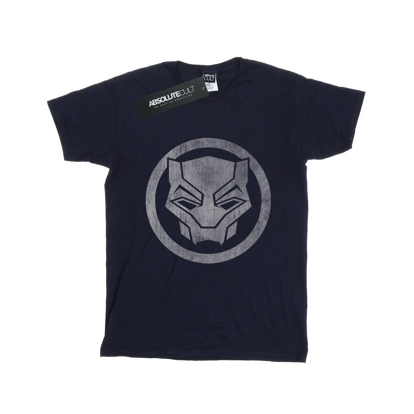 Image of Black Panther Distressed Icon Tshirt Damen Marine S