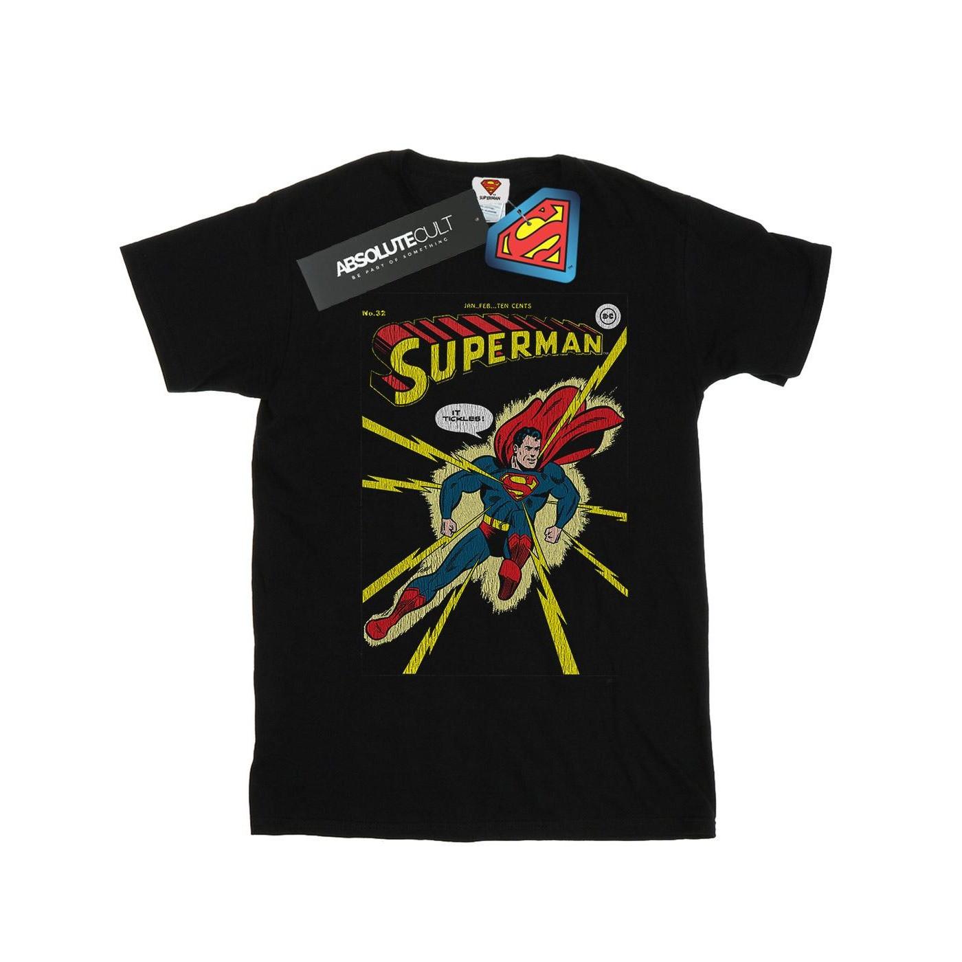 Image of Superman No. 32 Cover Tshirt Damen Schwarz XXL