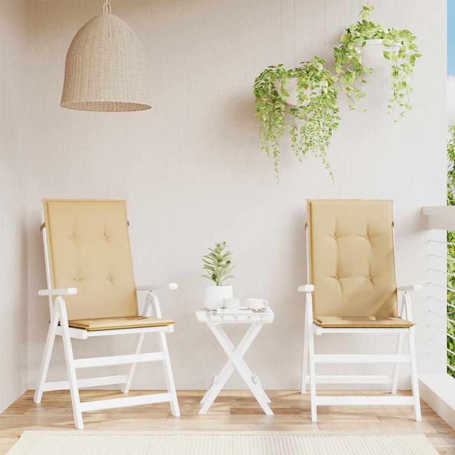 VidaXL Gartenstuhlauflage für hochlehner gewebe  