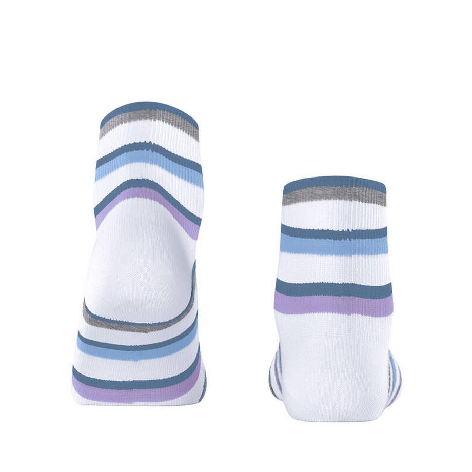 Burlington Rib Stripe Calzini alla Caviglia  