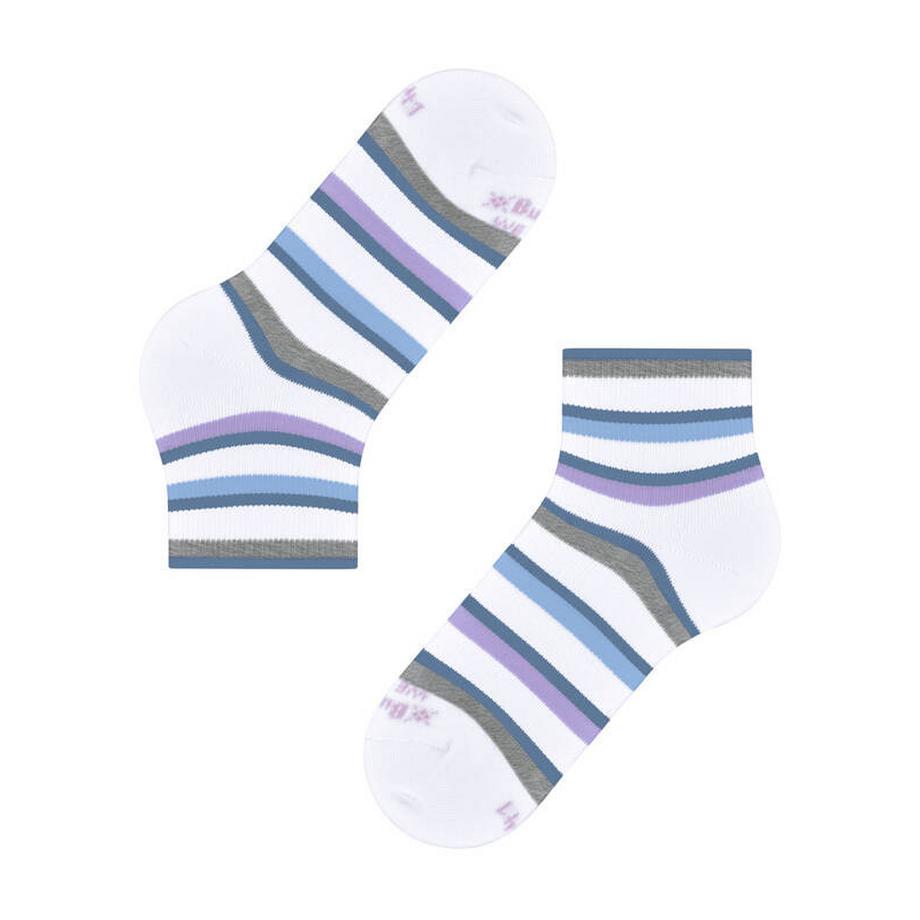 Burlington Rib Stripe Calzini alla Caviglia  