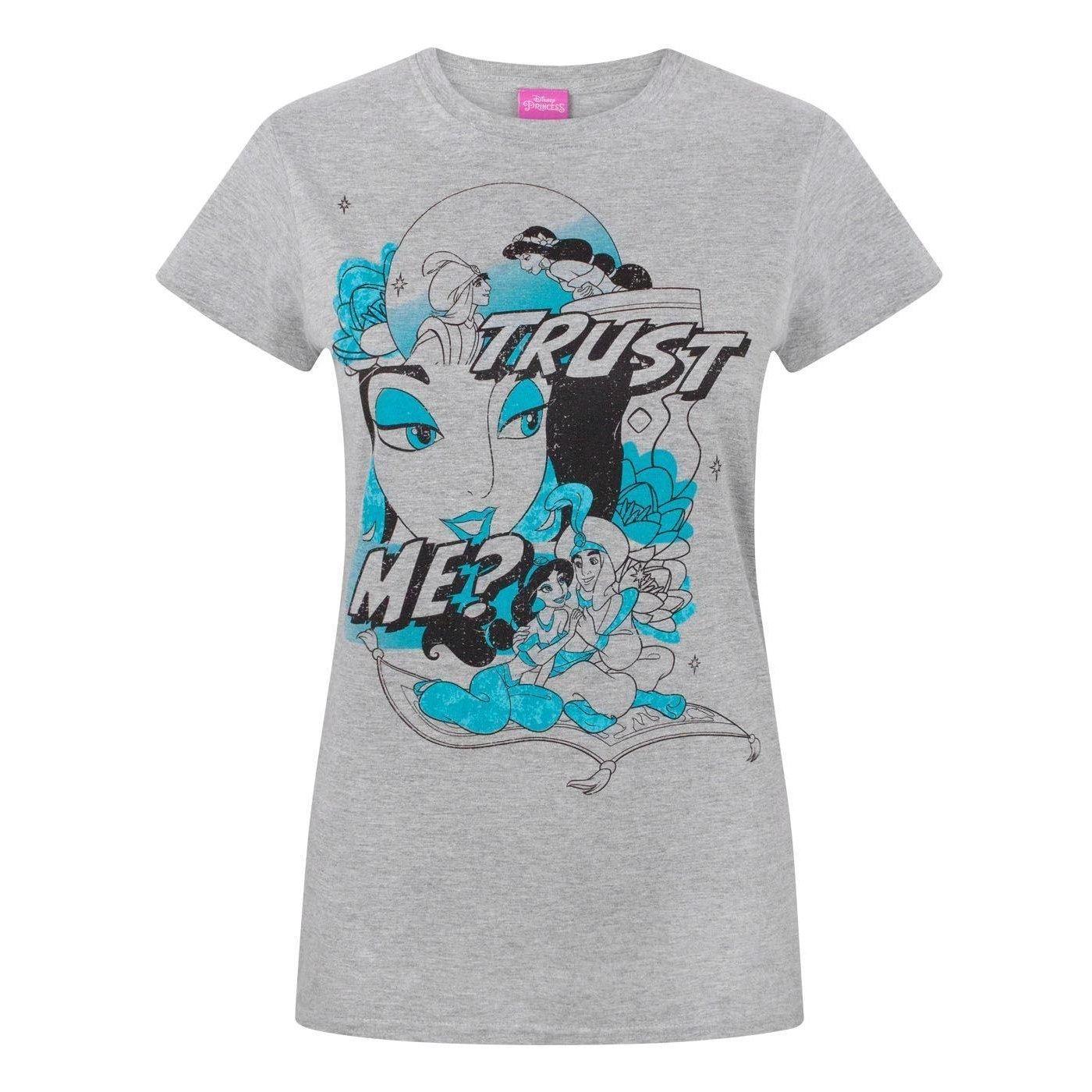 Image of Disney Tshirt Trust Me Damen Grau XL