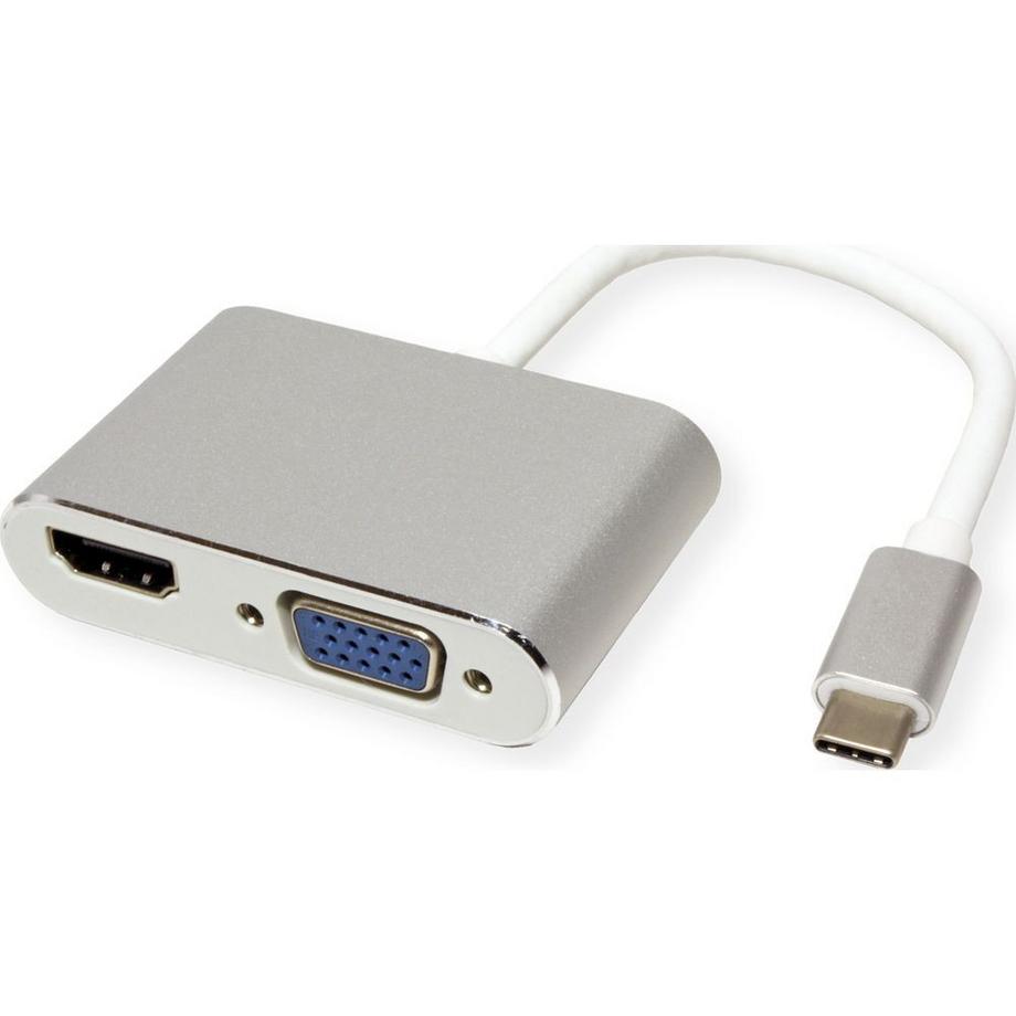Roline  Display Adapter USB Typ C - VGA + HDMI 