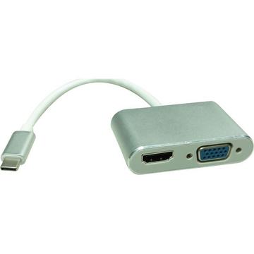 Display Adapter USB Typ C - VGA + HDMI