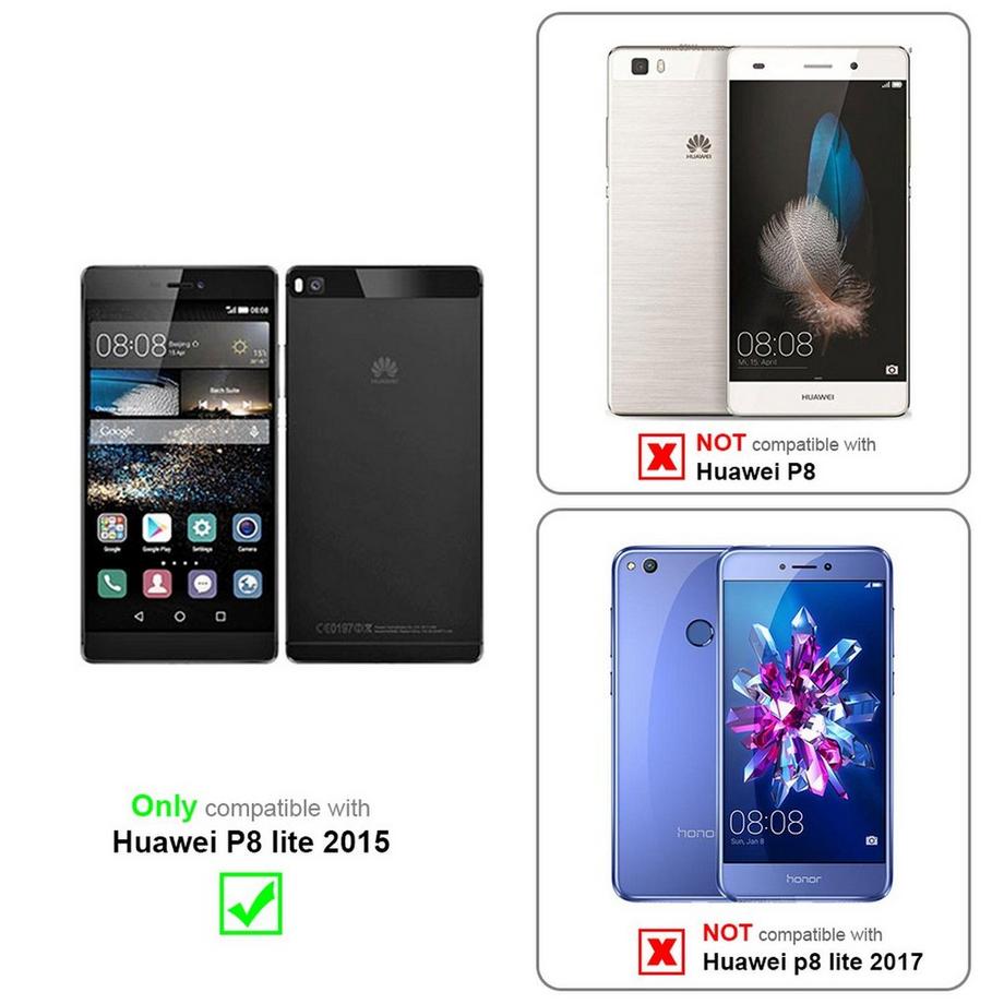 Cadorabo  Hülle für Huawei P8 LITE 2015 TPU Silikon Frosted 
