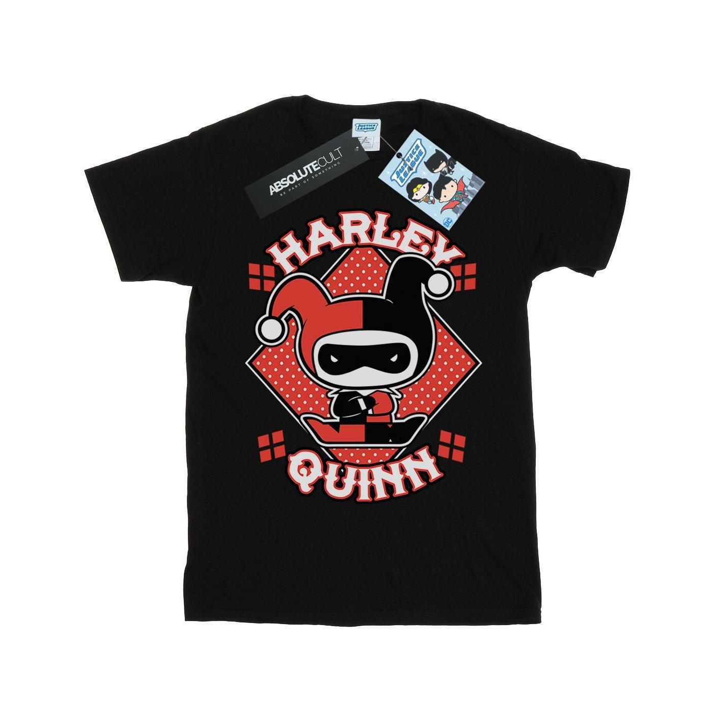 DC COMICS  Tshirt CHIBI HARLEY QUINN BADGE 