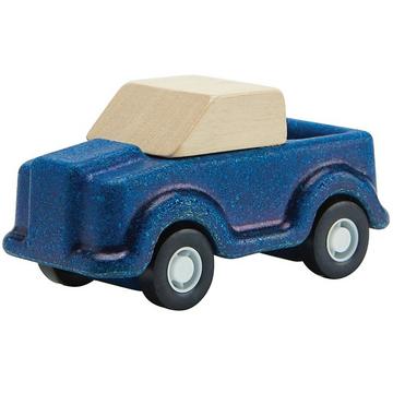 Plan Toys voiture bleue en bois