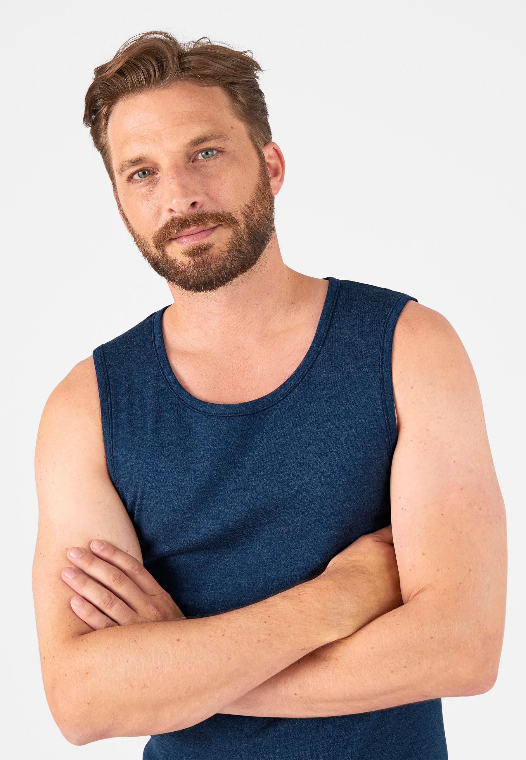 Image of Achselshirt. Herren Blau L