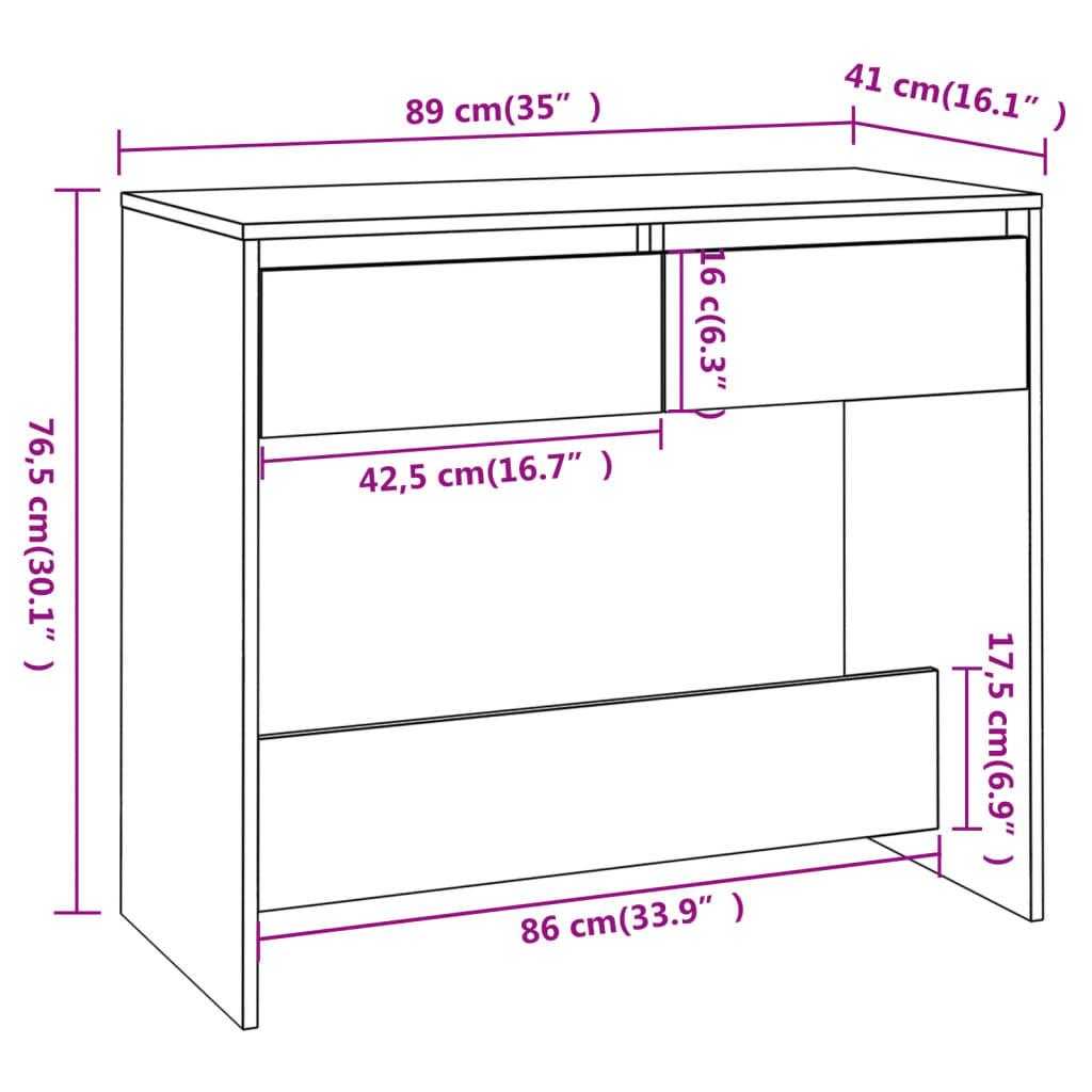 VidaXL Table console bois d'ingénierie  