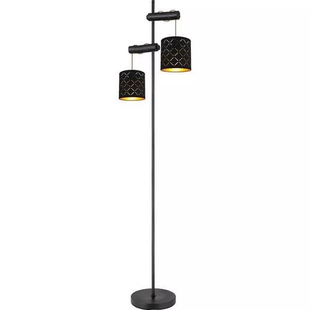 mutoni – Stehleuchte Clarke Metall 2xE27, One Size, Multicolor