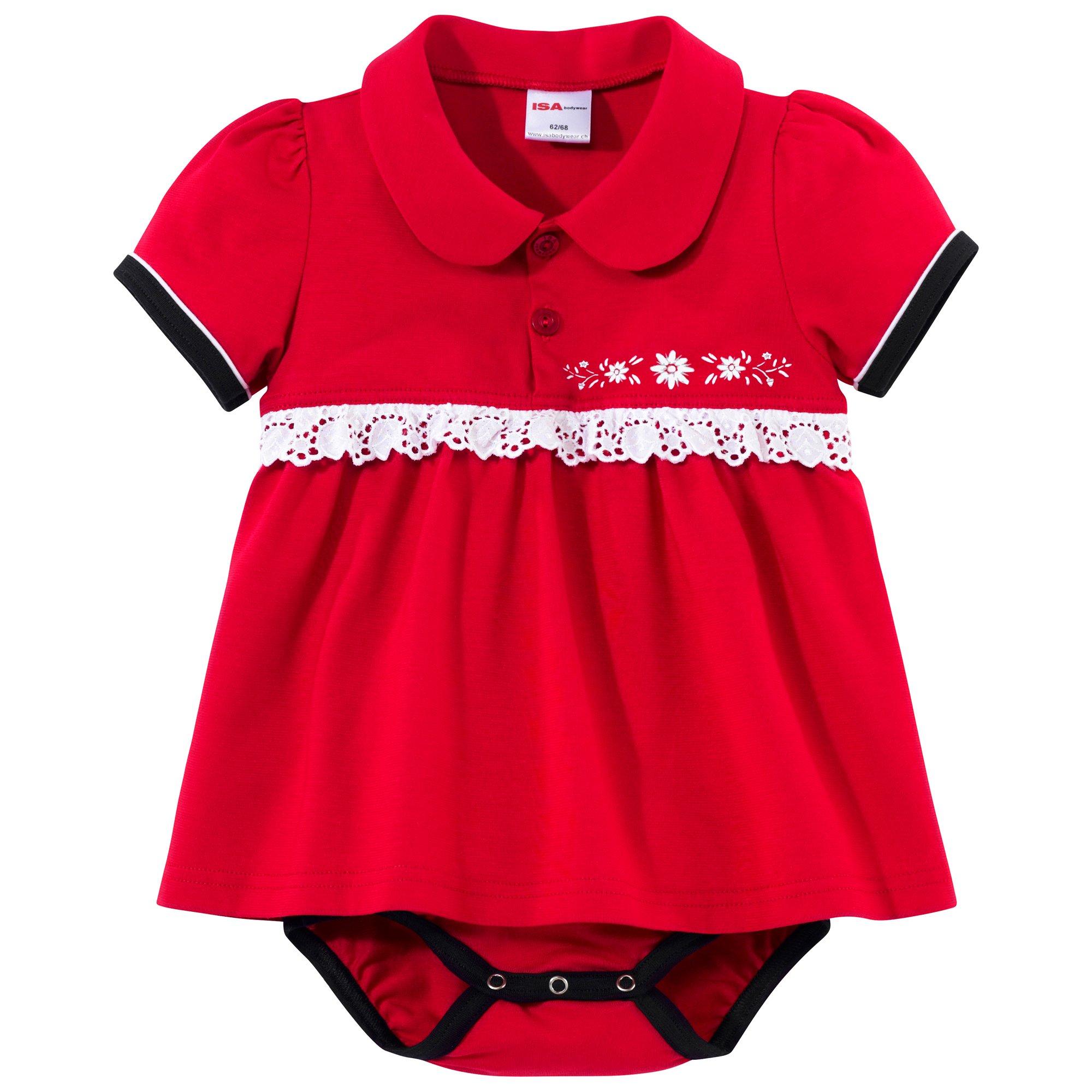 Image of Body Kurzarm, Geknöpft Unisex Purpurrot 98/104